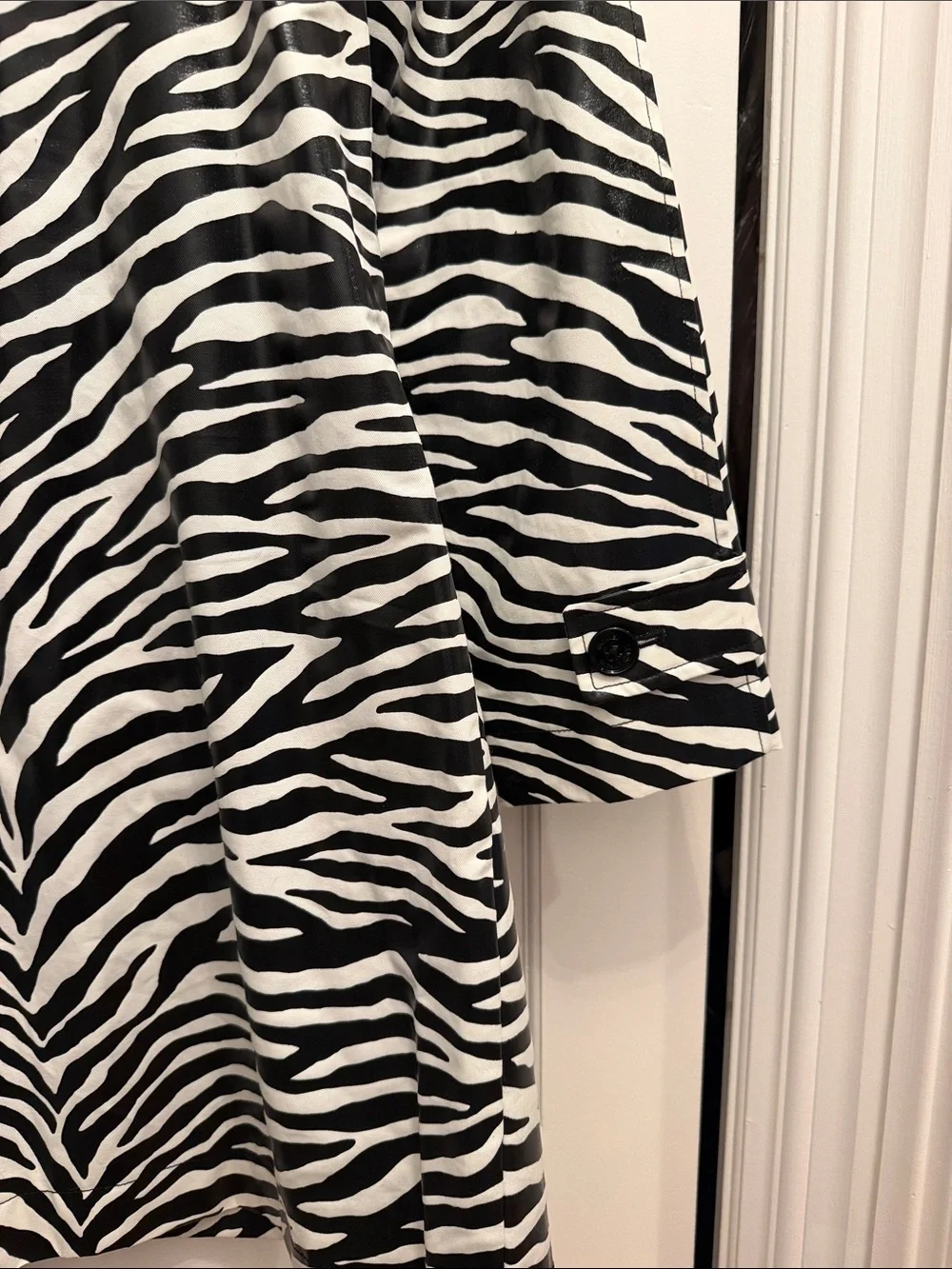 Michael Kors Zebra-Print Jacket - Black & White